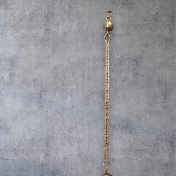 Vintage Avon Gold Tone Graduated Ball Beads Chain Necklace Signed - Picture 4 of 6